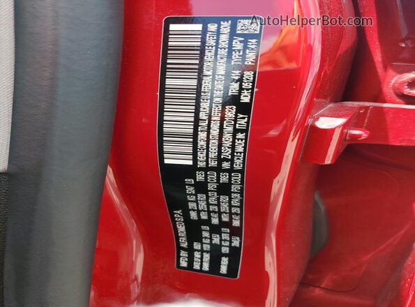 ZASPAKBN1M7D19623 2021 ALFA ROMEO STELVIO Red სალონის 360-გრადუსიანი ხედი