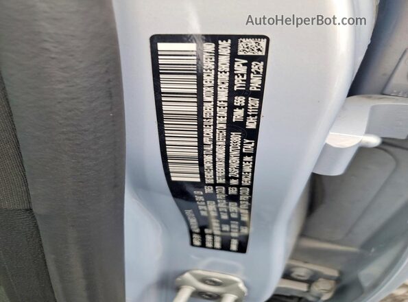ZASPAKBN1N7D33801 2022 ALFA ROMEO STELVIO Blue VIN კოდის სტიკერის ხედი