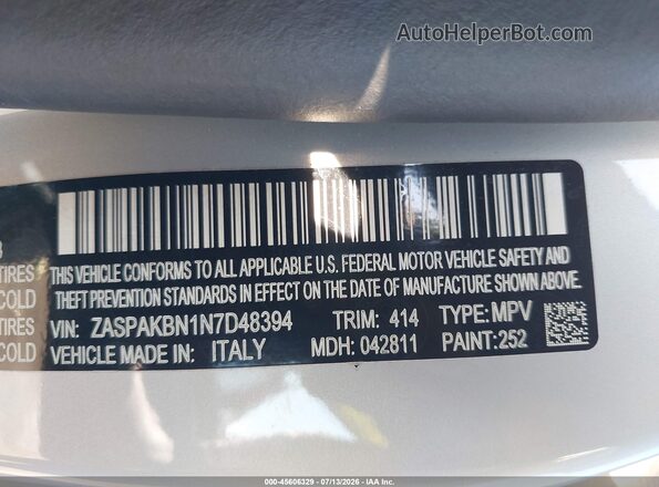 ZASPAKBN1N7D48394 2022 ALFA ROMEO STELVIO Серый Вид подкапотного пространства