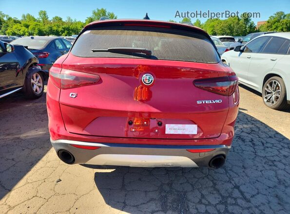 ZASPAKBN3P7D50537 2023 ALFA ROMEO STELVIO Red Widok z tyłu
