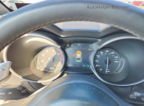 ZASPAKBN4K7C41206 2019 ALFA ROMEO STELVIO White Instrument cluster view