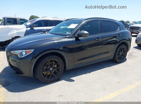 ZASPAKBN4K7C45448 2019 ALFA ROMEO STELVIO Black Vista tres cuartos delantera izquierda