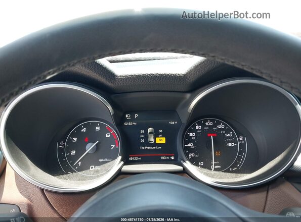 ZASPAKBN4K7C45448 2019 ALFA ROMEO STELVIO Black Vista de los asientos traseros