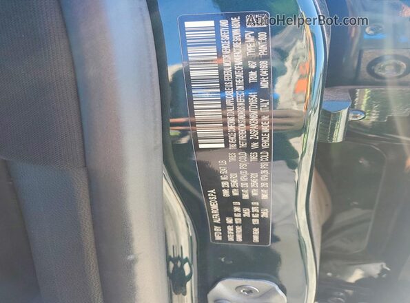 ZASPAKBN6M7D16541 2021 ALFA ROMEO STELVIO Green Vista de la etiqueta del VIN