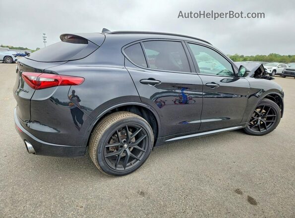 ZASPAKBN7M7D19531 2021 ALFA ROMEO STELVIO Черный Задняя правая четверть
