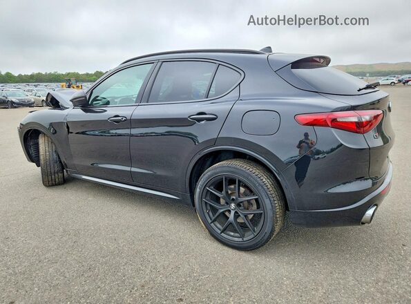 ZASPAKBN7M7D19531 2021 ALFA ROMEO STELVIO Черный Задняя левая четверть