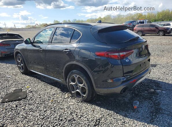 ZASPAKBN8N7D34086 2022 ALFA ROMEO STELVIO Black Հետևի ձախ