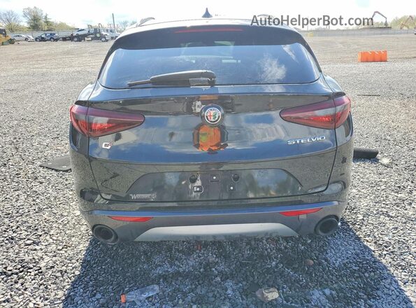 ZASPAKBN8N7D34086 2022 ALFA ROMEO STELVIO Black Հետևի տեսք