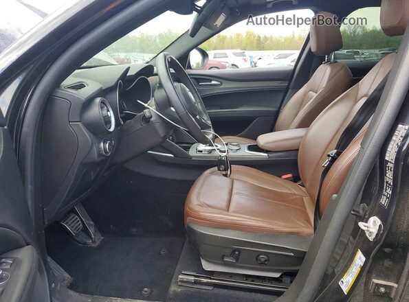 ZASPAKBN8N7D34086 2022 ALFA ROMEO STELVIO Black Սալոնի դիմացի տեսք