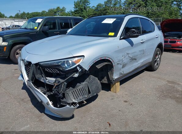 ZASPAKBN8N7D40065 2022 ALFA ROMEO STELVIO Light Blue Front left