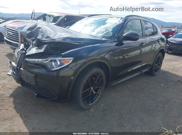 ZASPAKBN9K7C70233 2019 ALFA ROMEO STELVIO Black Передня ліва чверть