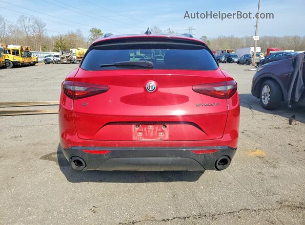 ZASPAKBN9L7C95246 2020 ALFA ROMEO STELVIO Red Rear view