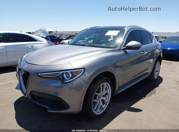 ZASPAKBN9M7D09731 2021 ALFA ROMEO STELVIO Gray Передня ліва чверть