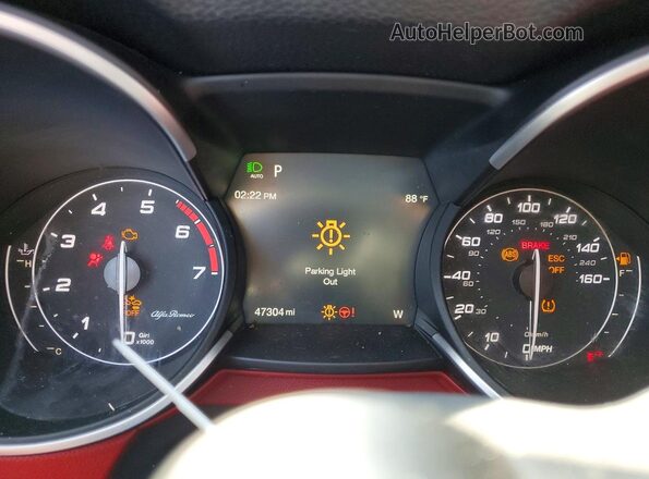 ZASPAKBNXL7C93246 2020 ALFA ROMEO STELVIO Black Vista del cuadro de instrumentos
