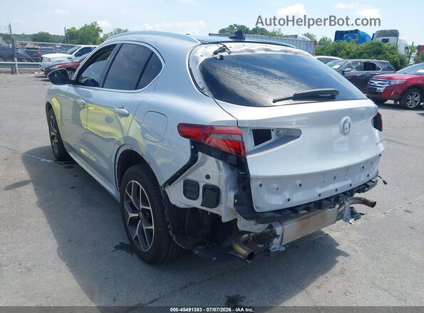 ZASPAKBNXM7D14257 2021 ALFA ROMEO STELVIO Light Blue Trasero izquierdo