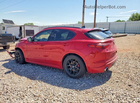 ZASPAKBNXM7D20107 2021 ALFA ROMEO STELVIO Red Rear left