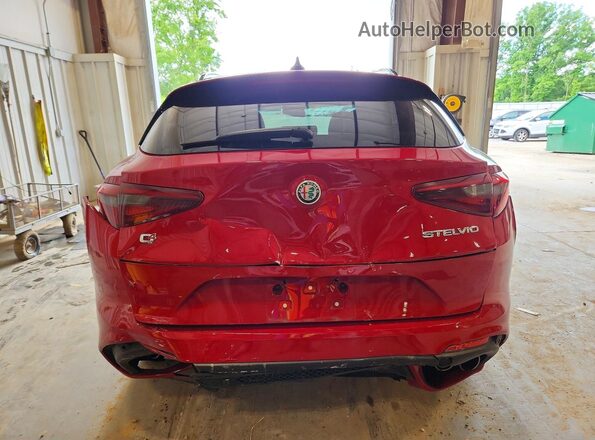 ZASPAKEVXN7D29600 2022 ALFA ROMEO STELVIO Red Вид ззаду
