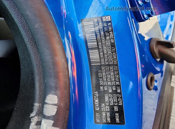 ZASPATDWXR3030800 2024 ALFA ROMEO OTHER Blue VIN sticker view