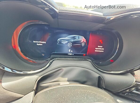 ZASPATDWXR3030800 2024 ALFA ROMEO OTHER Blue Instrument cluster view