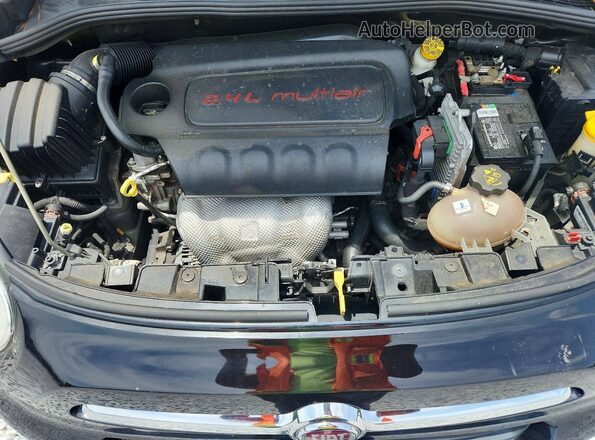 ZFBCFXAB5HP517496 2017 FIAT 500X Black Vista del compartimento del motor