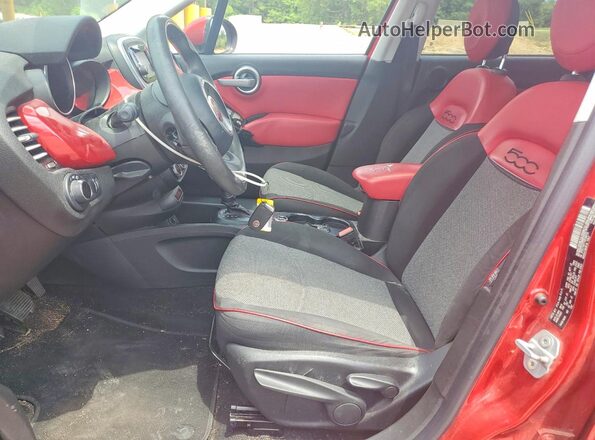 ZFBCFXBT7GP388702 2016 FIAT 500X Red Vista interior delantera