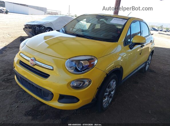 ZFBCFXBT8GP339783 2016 FIAT 500X Yellow წინა მარცხენა ხედი სამი მეოთხედიდან