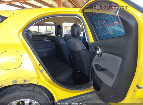 ZFBCFXBT8GP339783 2016 FIAT 500X Yellow VIN კოდის სტიკერის ხედი
