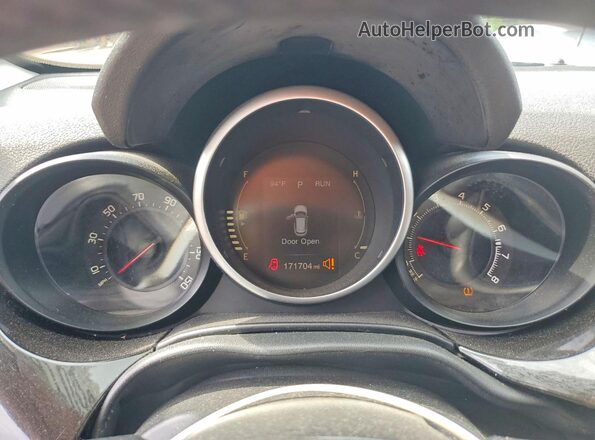ZFBCFXBT8GP400923 2016 FIAT 500X Black Instrument cluster view