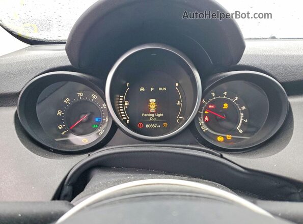 ZFBCFXCT5GP373310 2016 FIAT 500X Оранжевый Вид щитка приборов