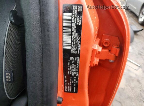 ZFBCFXCT5GP373310 2016 FIAT 500X Оранжевый Вид наклейки с VIN-кодом