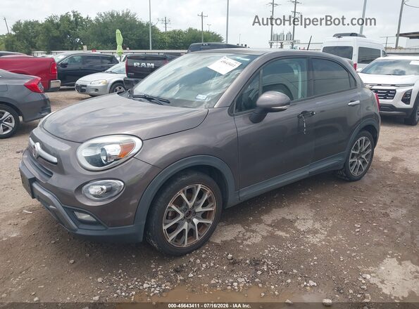 ZFBCFXET0GP513373 2016 FIAT 500X Gray Առջևի ձախ երեք քառորդ տեսարան