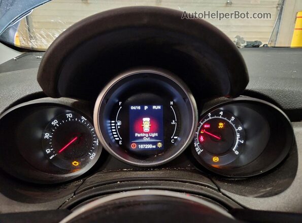 ZFBCFYCB6HP588712 2017 FIAT 500X Blue Вид щитка приладів