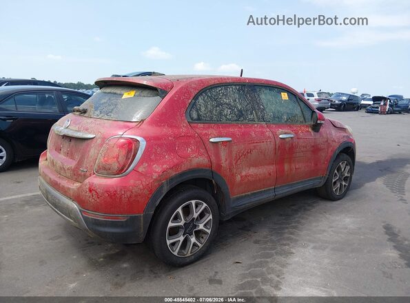 ZFBCFYCT0GP368716 2016 FIAT 500X Красный Задняя правая четверть