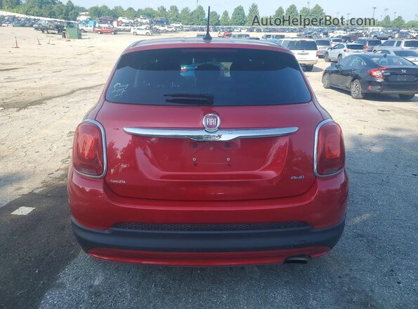 ZFBCFYDT7GP392798 2016 FIAT 500X Red უკანა ხედი