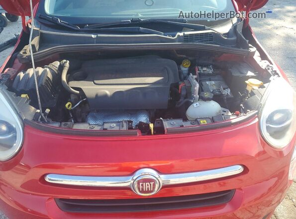 ZFBCFYDT7GP392798 2016 FIAT 500X Red უკანა სალონის ხედი