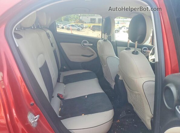 ZFBCFYDT7GP392798 2016 FIAT 500X Red უკანა სავარძლების ხედი
