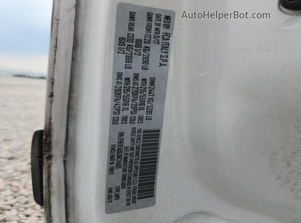 ZFBERFAB8J6K24505 2018 RAM PROMASTER White VIN կոդի պիտակի տեսք