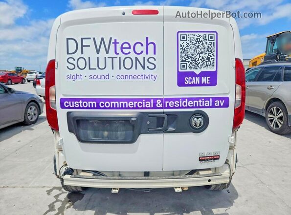 ZFBERFABXH6E36044 2017 RAM PROMASTER White უკანა ხედი