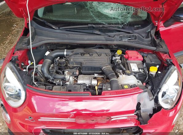 ZFBNF3B1XNP968801 2022 FIAT 500X Red Vista trasera
