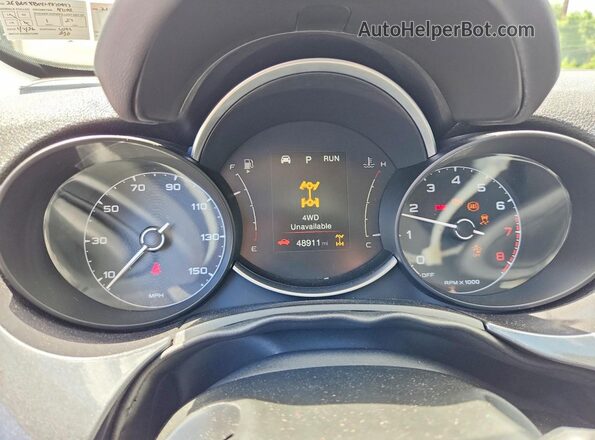 ZFBNFYB14LP870843 2020 FIAT 500X Gray Սարքավորումների վահանակի տեսք