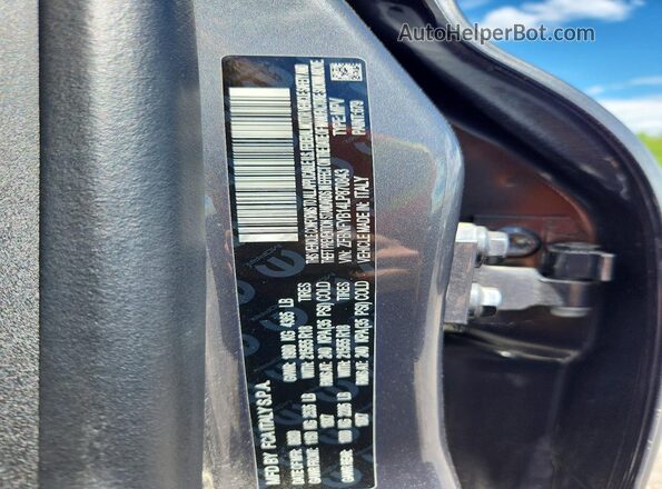 ZFBNFYB14LP870843 2020 FIAT 500X Gray VIN կոդի պիտակի տեսք