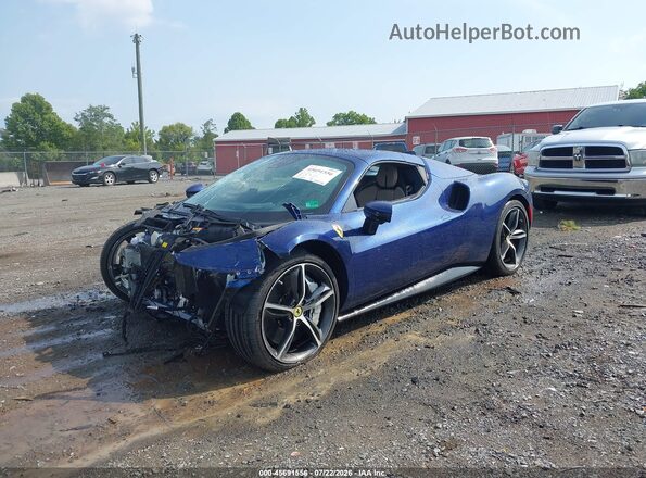 ZFF01SMA8T0327425 2026 FERRARI 296 Blue წინა მარცხენა ხედი სამი მეოთხედიდან