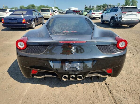 ZFF67NFA4B0180686 2011 FERRARI 458 Black Vista trasera