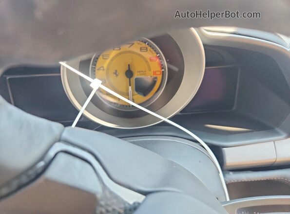 ZFF67NFA4B0180686 2011 FERRARI 458 Black Vista del cuadro de instrumentos
