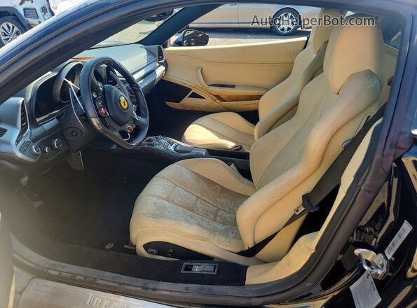 ZFF67NFA4B0180686 2011 FERRARI 458 Black Vista interior delantera