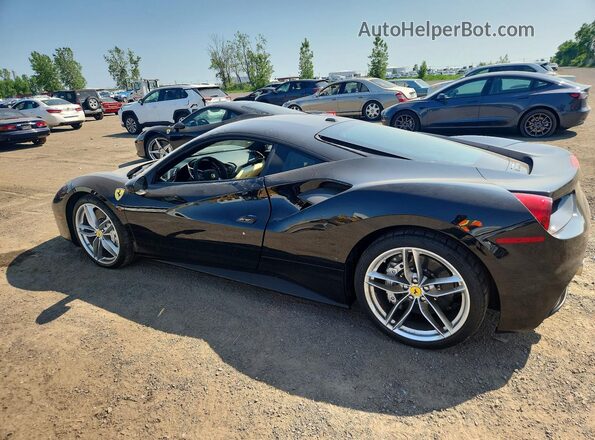 ZFF79ALA2G0219262 2016 FERRARI 488 Black Tył lewy