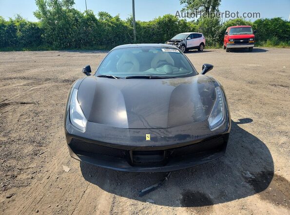 ZFF79ALA2G0219262 2016 FERRARI 488 Black Widok z przodu