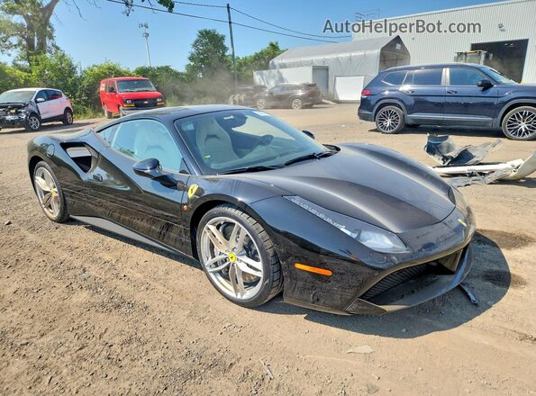 ZFF79ALA2G0219262 2016 FERRARI 488 Black Przód prawy