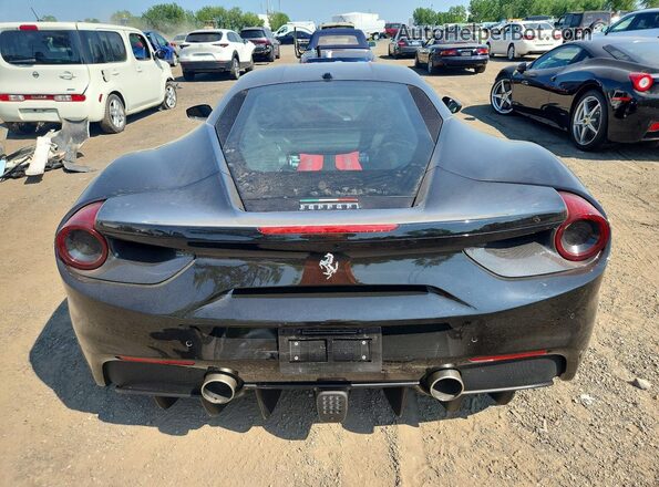 ZFF79ALA2G0219262 2016 FERRARI 488 Black Widok z tyłu