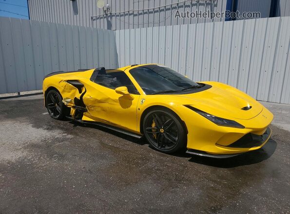 ZFF93LMA2M0262015 2021 FERRARI F8 Yellow Delantero derecho